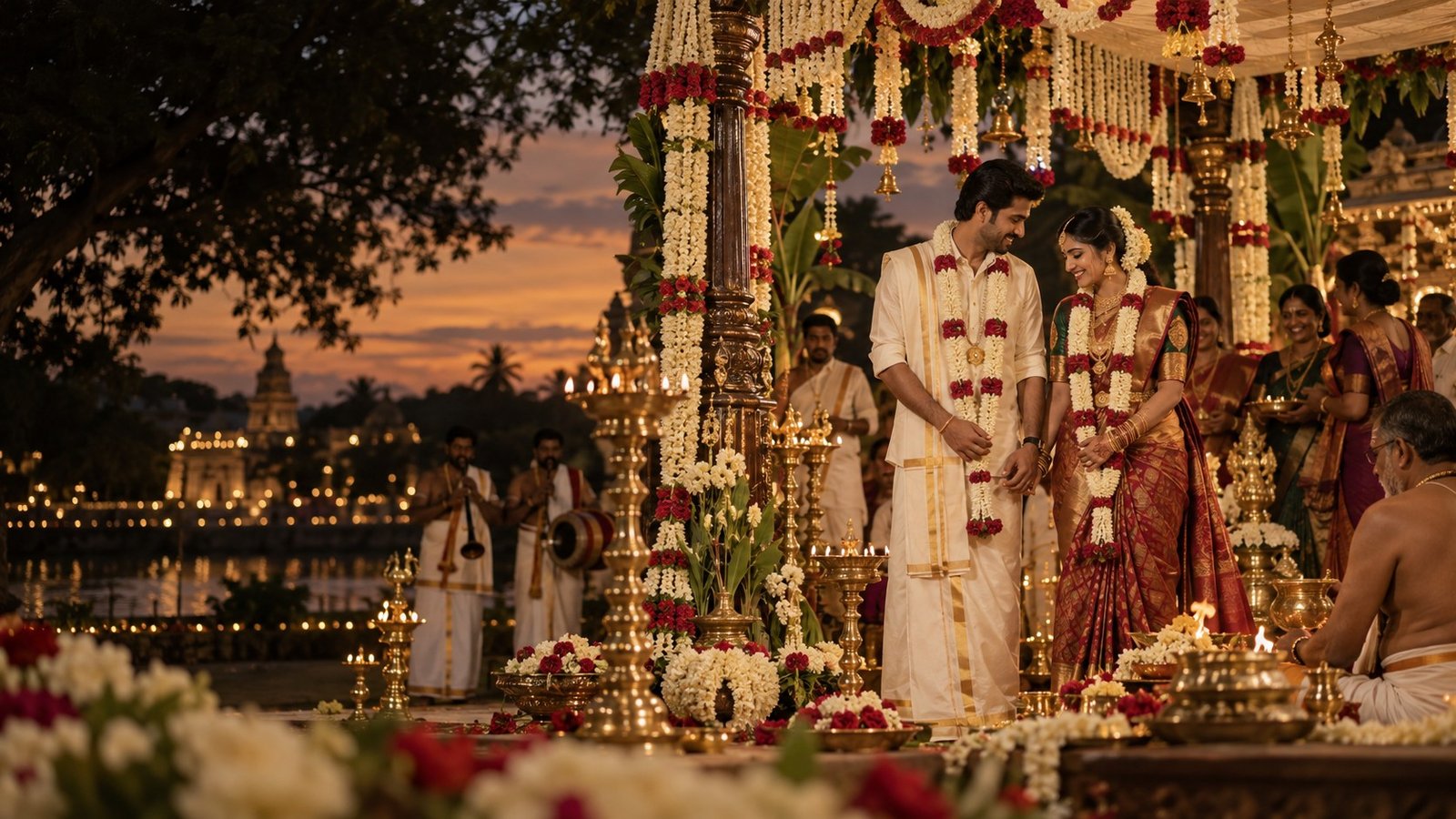 Elegant South Indian wedding celebration